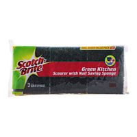 Scotch Brite 3-In-1 Green Kitchen Scourer 3 Pieces